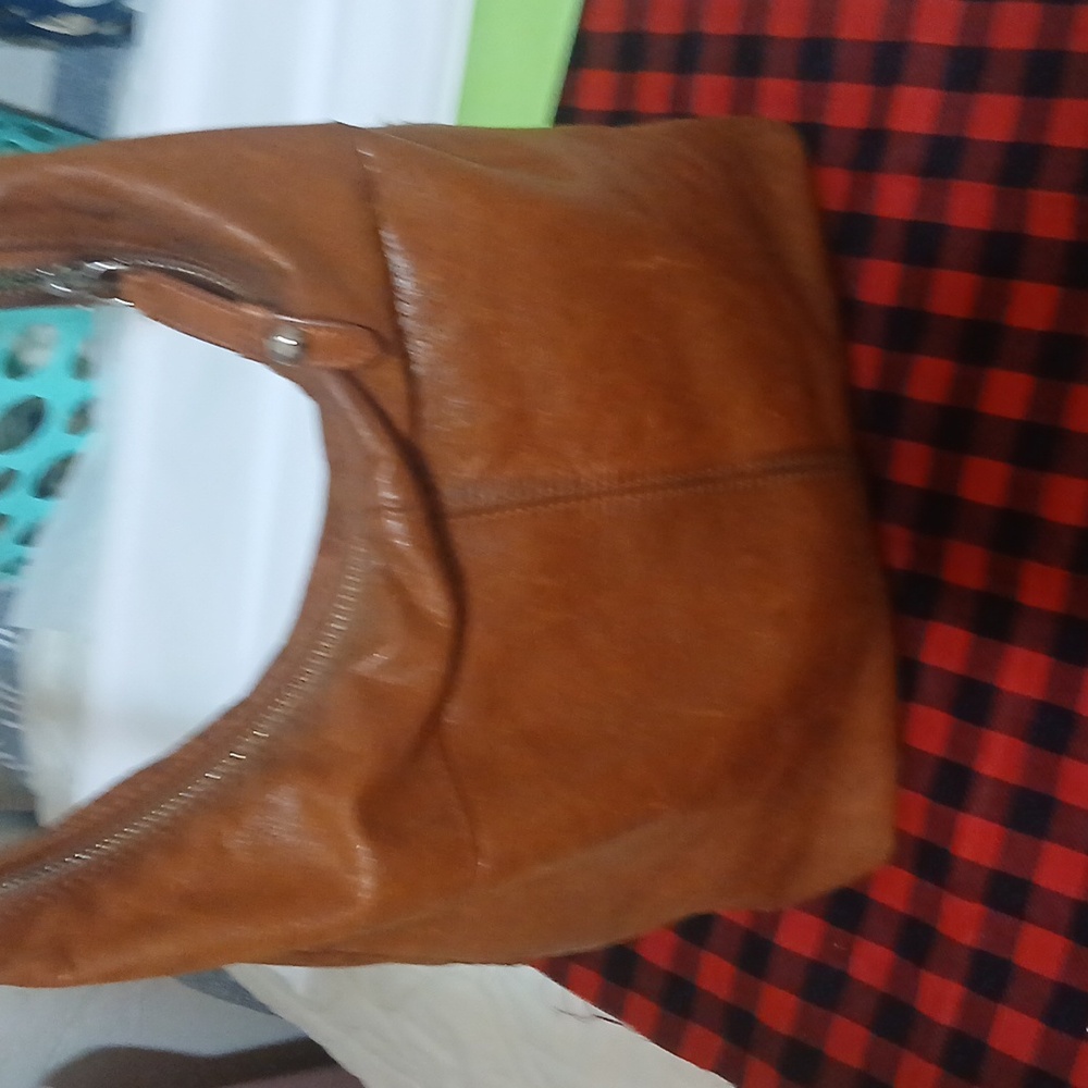HOBO Tan Brown Leather Crossbody Bag - Picture 3 of 12